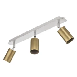 Spotlights ^ EMIBIG LIGHTING Loftspot Zen 3 med 3 lyskilder i hvid og guld
