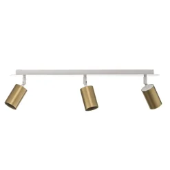 Spotlights ^ EMIBIG LIGHTING Loftspot Zen 3 med 3 lyskilder i hvid og guld