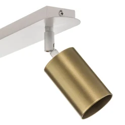 Spotlights ^ EMIBIG LIGHTING Loftspot Zen 3 med 3 lyskilder i hvid og guld