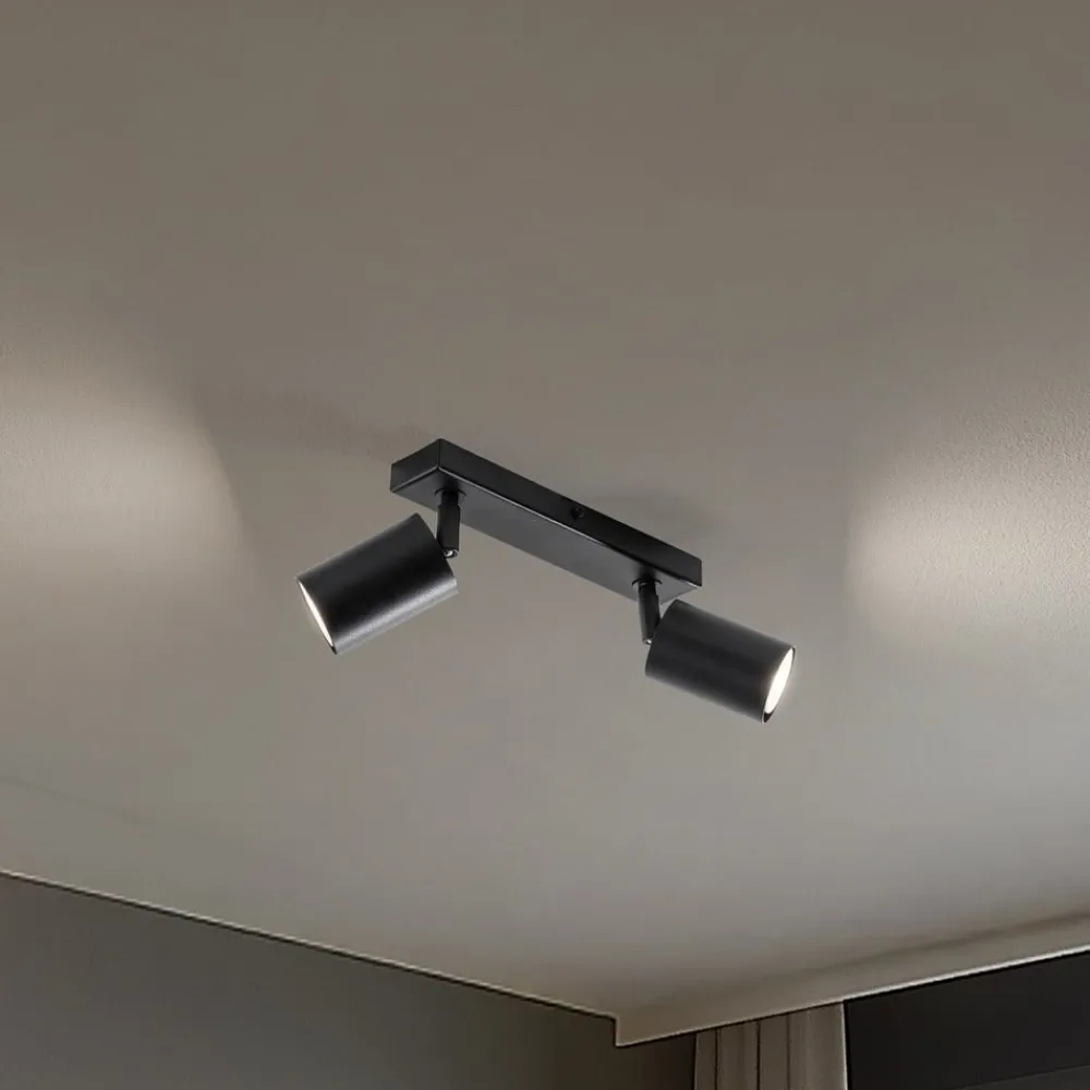 Loftlamper ^ SIGMA Loftspot Zoom, 2 lyskilder, sort