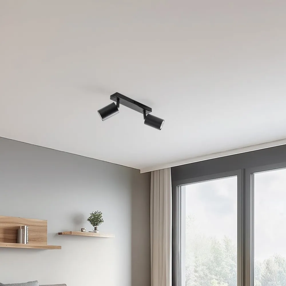 Loftlamper ^ SIGMA Loftspot Zoom, 2 lyskilder, sort