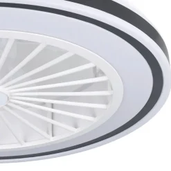 EGLO Loftventilatorer > Loftventilator Almeria LED CCT, hvid/sort