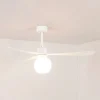 FARO BARCELONA Loftventilatorer > Loftventilator Amelia Ball, LED-lampe, hvid
