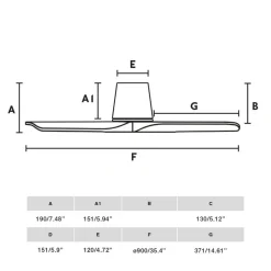 FARO BARCELONA Loftventilatorer > Loftventilator Hey S, hvid, DC-motor, støjsvag, Ø 90 cm