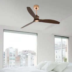 FARO BARCELONA Loftventilatorer > Loftventilator Just Fan kobber valnød