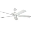 KICHLER Loftventilatorer > Loftventilator Kevlar 60 IP44, hvid, Ø 152 cm