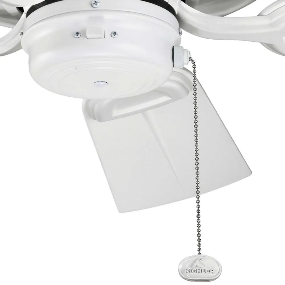 KICHLER Loftventilatorer > Loftventilator Kevlar 42 IP44, hvid, Ø 107 cm