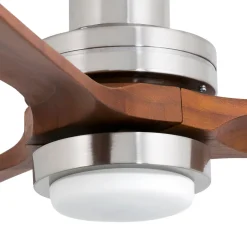FARO BARCELONA Loftventilatorer > Loftventilator Lantau L LED nikkel/mørk fyr