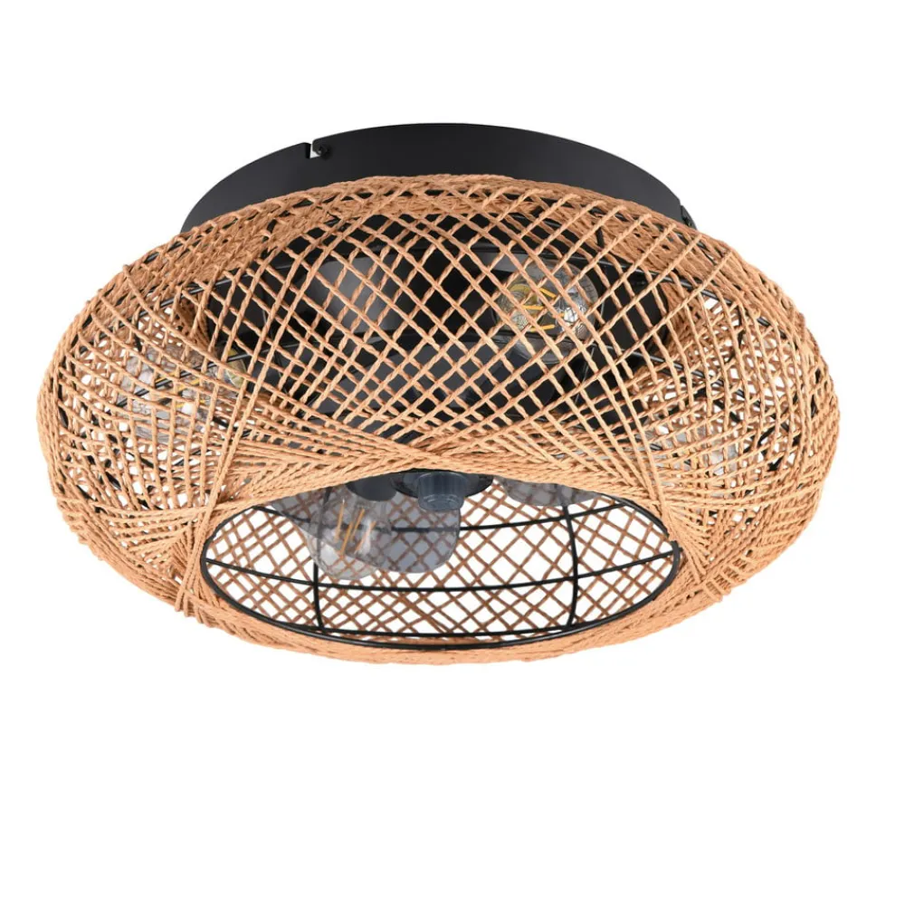 Reality Leuchten Loftventilatorer > Loftventilator Lillesand med lys, lydløs, Ø 50 cm, fjernbetjening