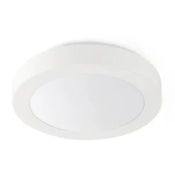 FARO BARCELONA Loftlamper > Logos loftlampe til bad, Ø 27 cm, hvid