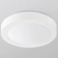 Loftlamper ^ FARO BARCELONA Logos loftlampe til bad, Ø 35 cm, hvid