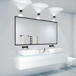 LOOM DESIGN Væg- Og Spejllamper|Væglamper > Frey LED-væglampe IP65 2x6W sort