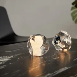 Bordlamper ^ LOOM DESIGN LED-bordlampe Ice Ball, krom, Ø 10,5 cm