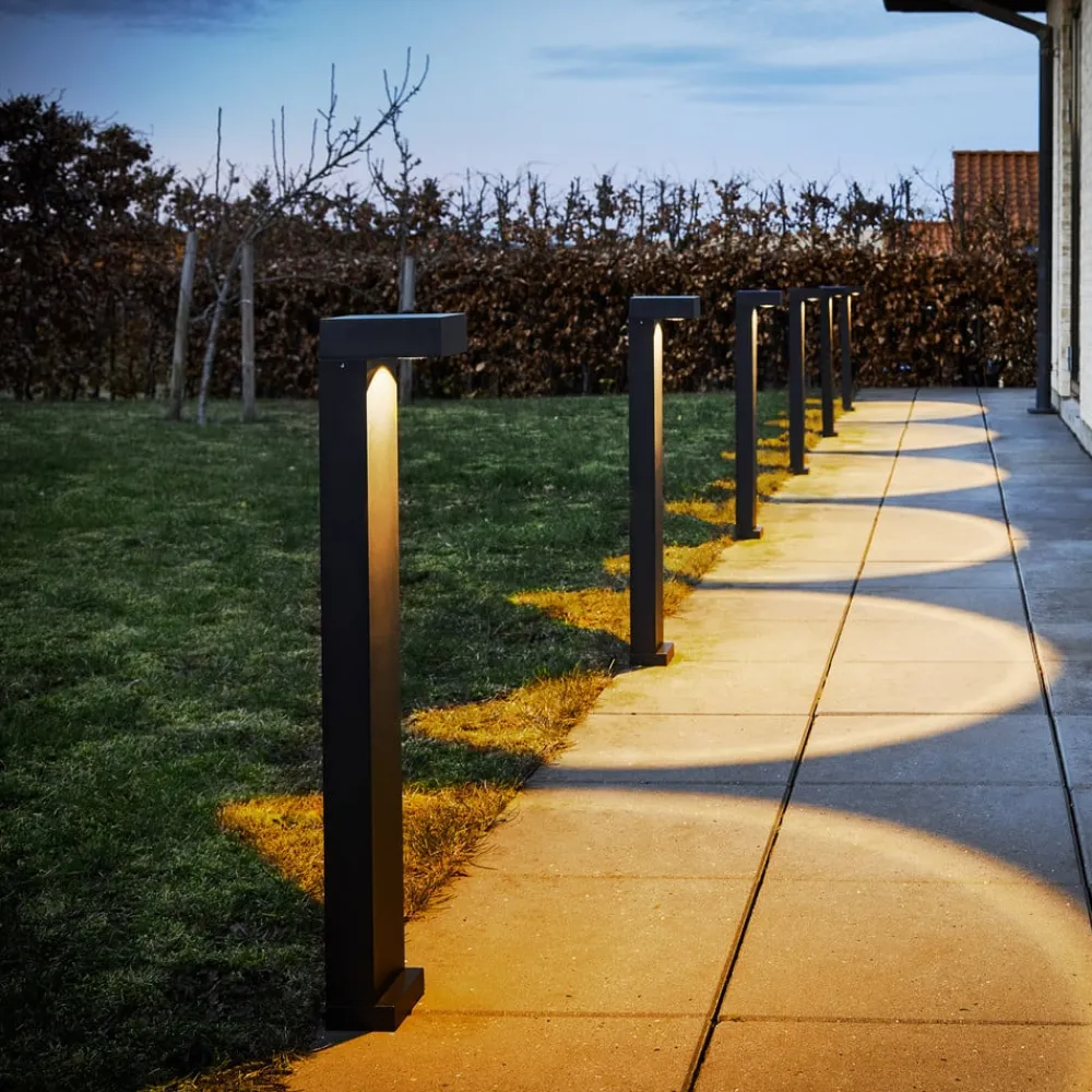 LOOM DESIGN Gadebelysning > LED-gadelampe Arn, corten, højde 70 cm, aluminium