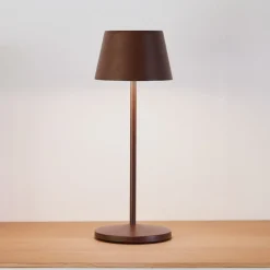 LOOM DESIGN Dekorationsbelysning|Terrassebelysning > LED genopladelig bordlampe Modi Micro, IP65, corten