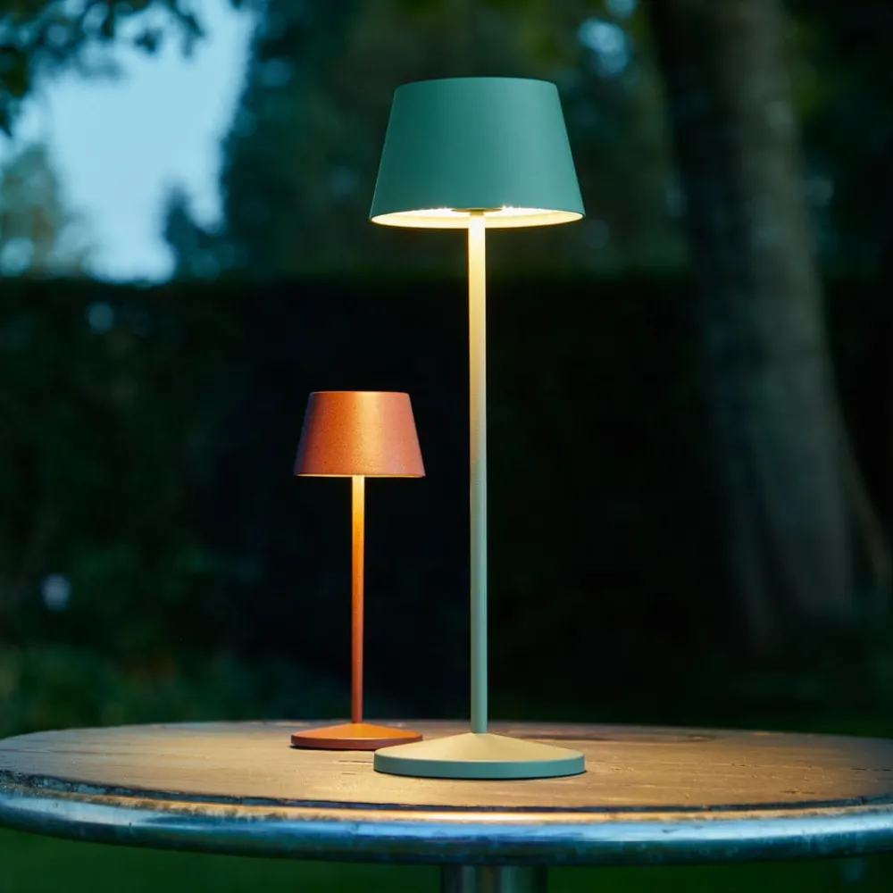 LOOM DESIGN Dekorationsbelysning|Terrassebelysning > LED genopladelig bordlampe Modi Micro, IP65, corten