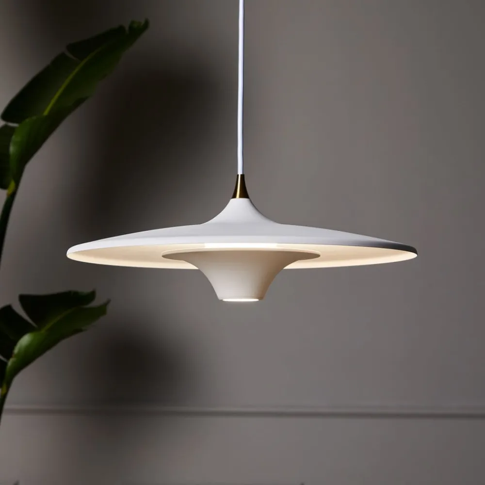 LOOM DESIGN Pendellamper > LED-hængelampe Moja, Ø 35 cm, hvid