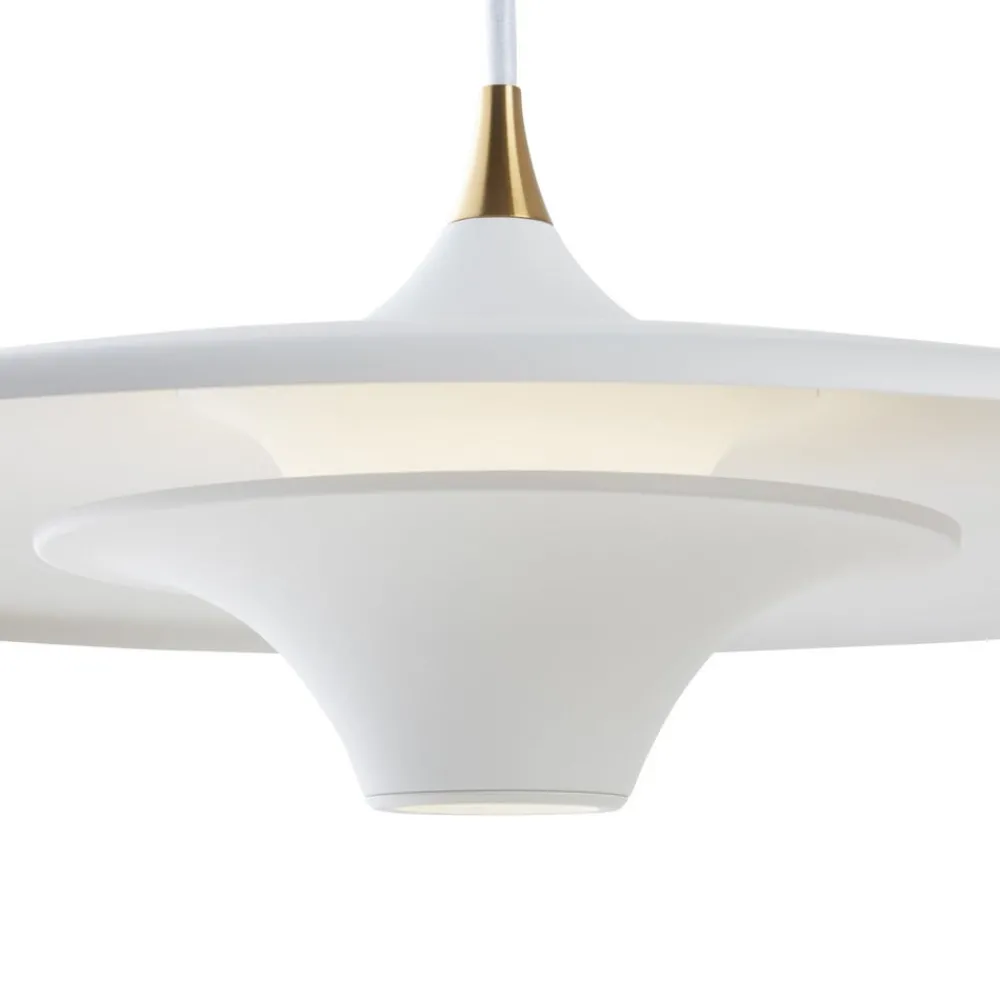 LOOM DESIGN Pendellamper > LED-hængelampe Moja, Ø 35 cm, hvid