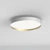 Loftlamper ^ LOOM DESIGN LED-loftlampe Lucia, hvid/guldfarvet Ø 60 cm