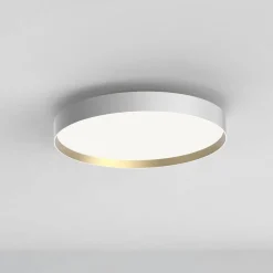 Loftlamper ^ LOOM DESIGN LED-loftlampe Lucia, hvid/guldfarvet Ø 60 cm