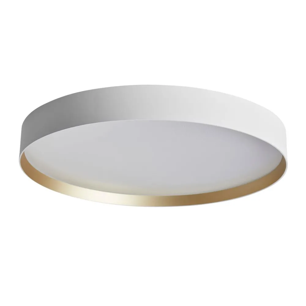 Loftlamper ^ LOOM DESIGN LED-loftlampe Lucia, hvid/guldfarvet Ø 60 cm