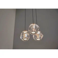 LOOM DESIGN Pendellamper > LED-pendellampe Ice Ball 3, klar, akryl