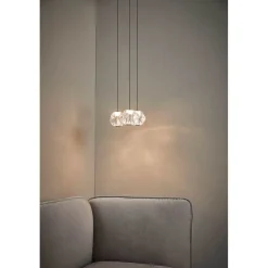 LOOM DESIGN Pendellamper > LED-pendellampe Ice Ball 3, klar, akryl