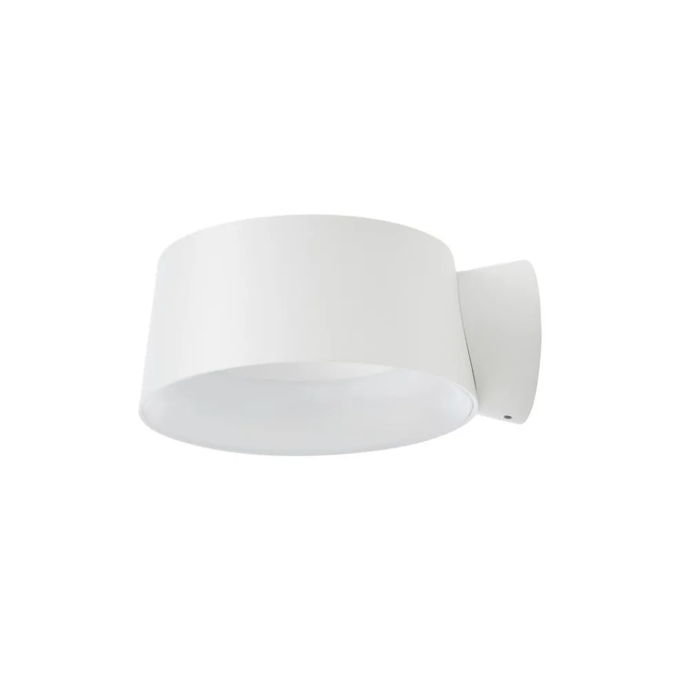 Væglamper ^ LOOM DESIGN LED-væglampe Cookie, hvid, aluminium, Ø 15 cm