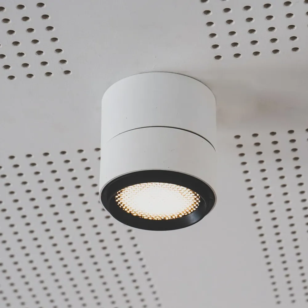 Loftlamper ^ LOOM DESIGN Ray LED-loftspot Ø9,3cm 13W hvid