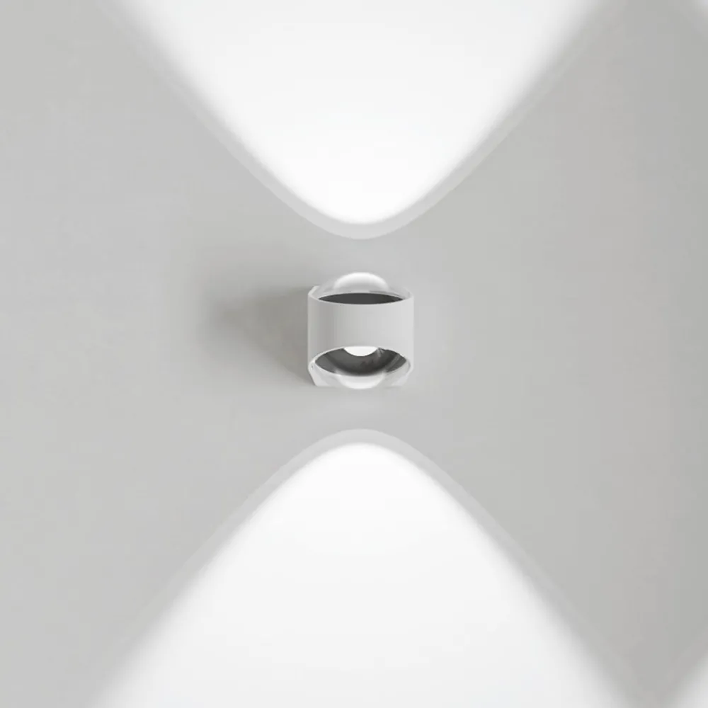 LOOM DESIGN Terrassebelysning > Saga udendørs LED-væglampe op/ned hvid