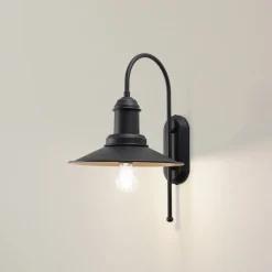 Væglamper ^ ROYALTECH Lorato væglampe, sort, højde 48 cm, metal, E27