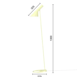 Gulvlamper|Gulvlamper ^ Louis Poulsen AJ design gulvlampe lys gul