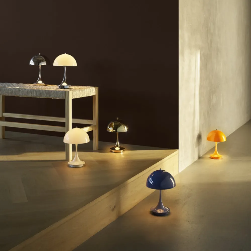 Louis Poulsen Dekorationsbelysning > Akku-lampe Panthella PORTABLE 160 V3 opal hvid