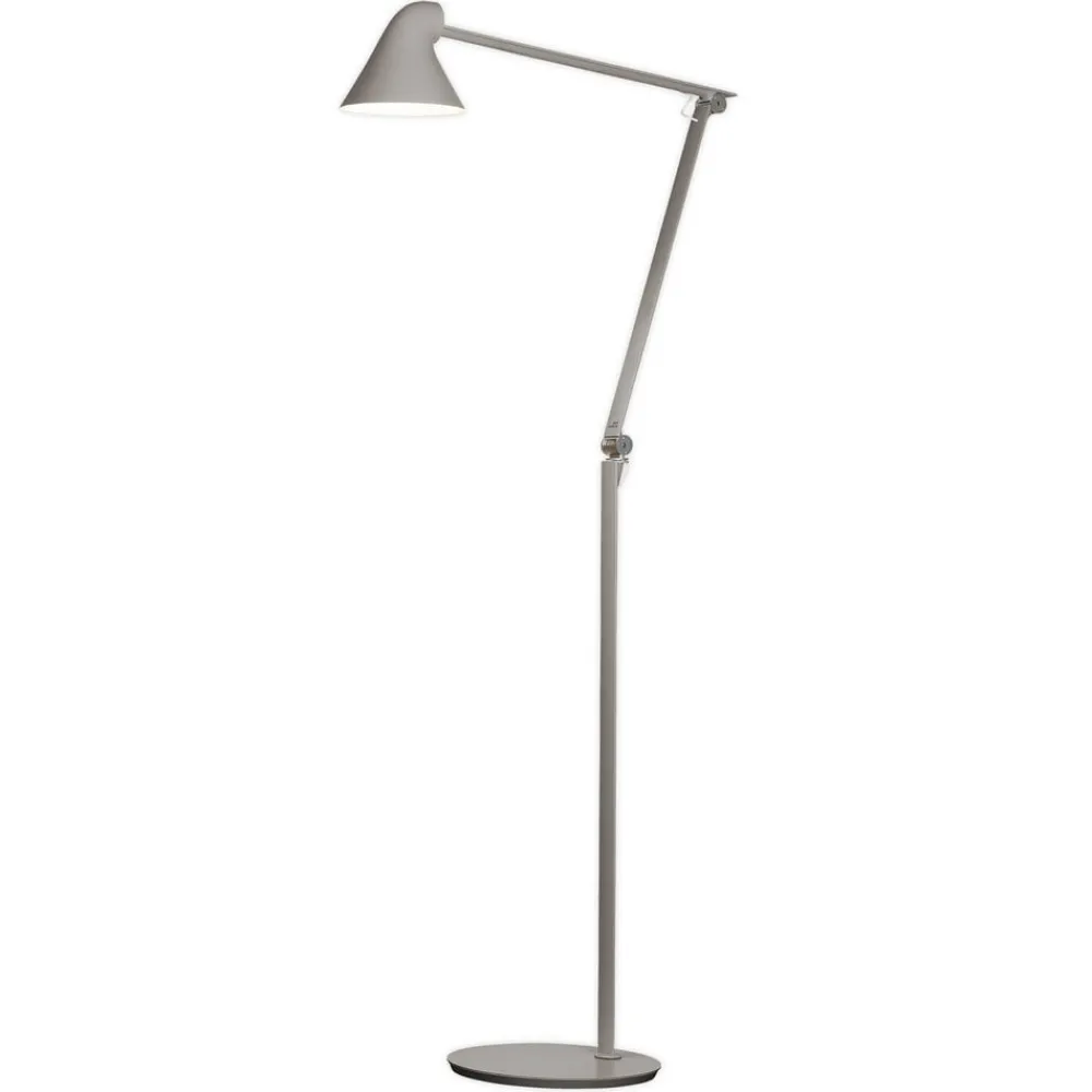 Louis Poulsen Gulvlamper|Gulvlamper > NJP LED-gulvlampe, 2.700 K, lysegrå
