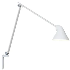 Louis Poulsen Arbejdsrum/Kontor|Væglamper > NJP LED-væglampe, arm lang, hvid