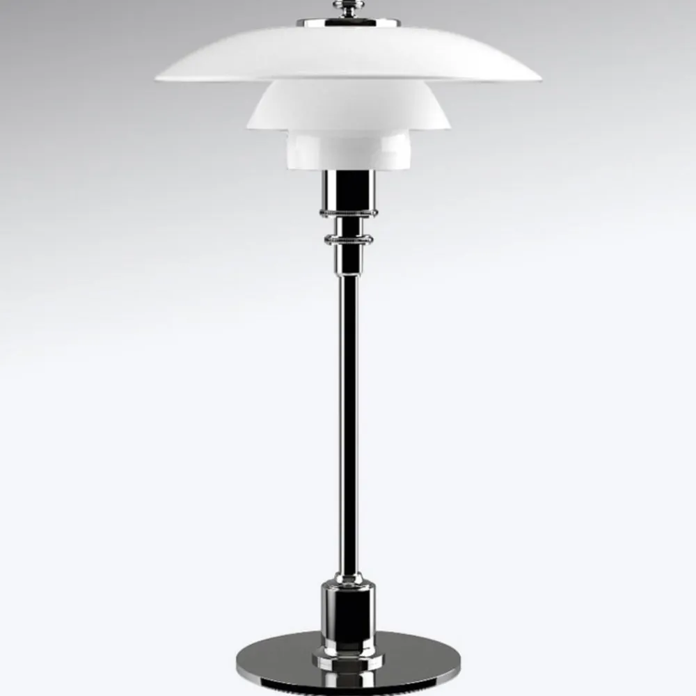 Louis Poulsen Bordlamper > PH 2/1 bordlampe, højglans forkromet