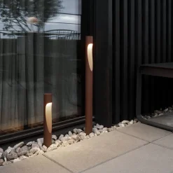 Louis Poulsen Sokkellamper > sokkellampe Flindt 927 corten 35cm base adapter