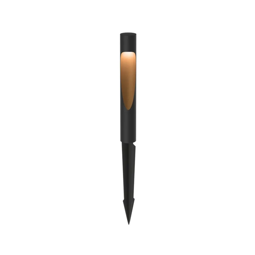 Sokkellamper|Udendørs Spot ^ Louis Poulsen sokkellampe Flindt 827 sort spidsstik