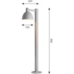Louis Poulsen Gadebelysning > Toldbod vejlampe, aluminium