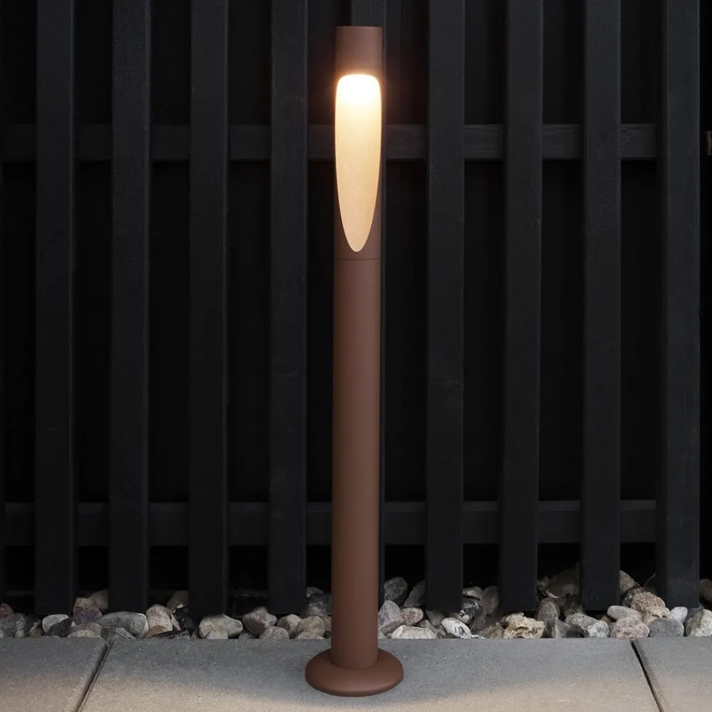 Louis Poulsen Gadebelysning > vejlampe Flindt, 927, corten 70 cm base 24 V