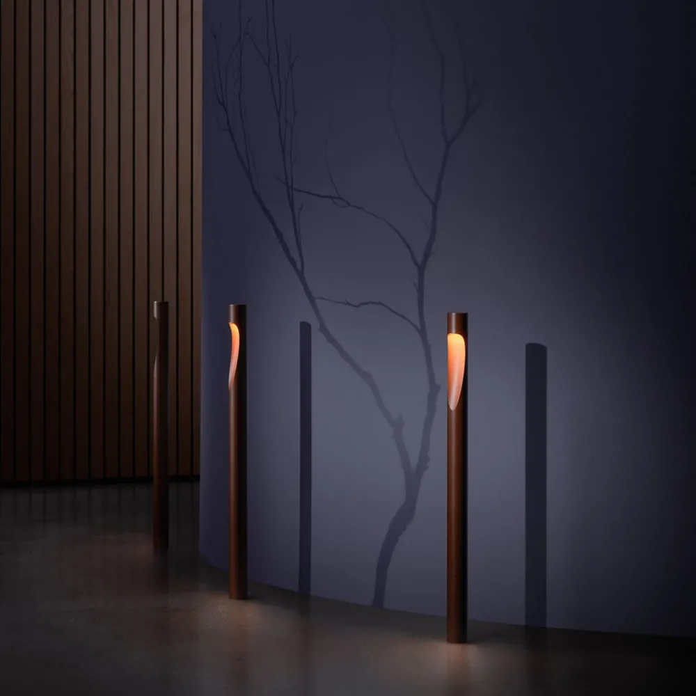 Louis Poulsen Gadebelysning > vejlampe Flindt, 927, corten 70 cm base 24 V