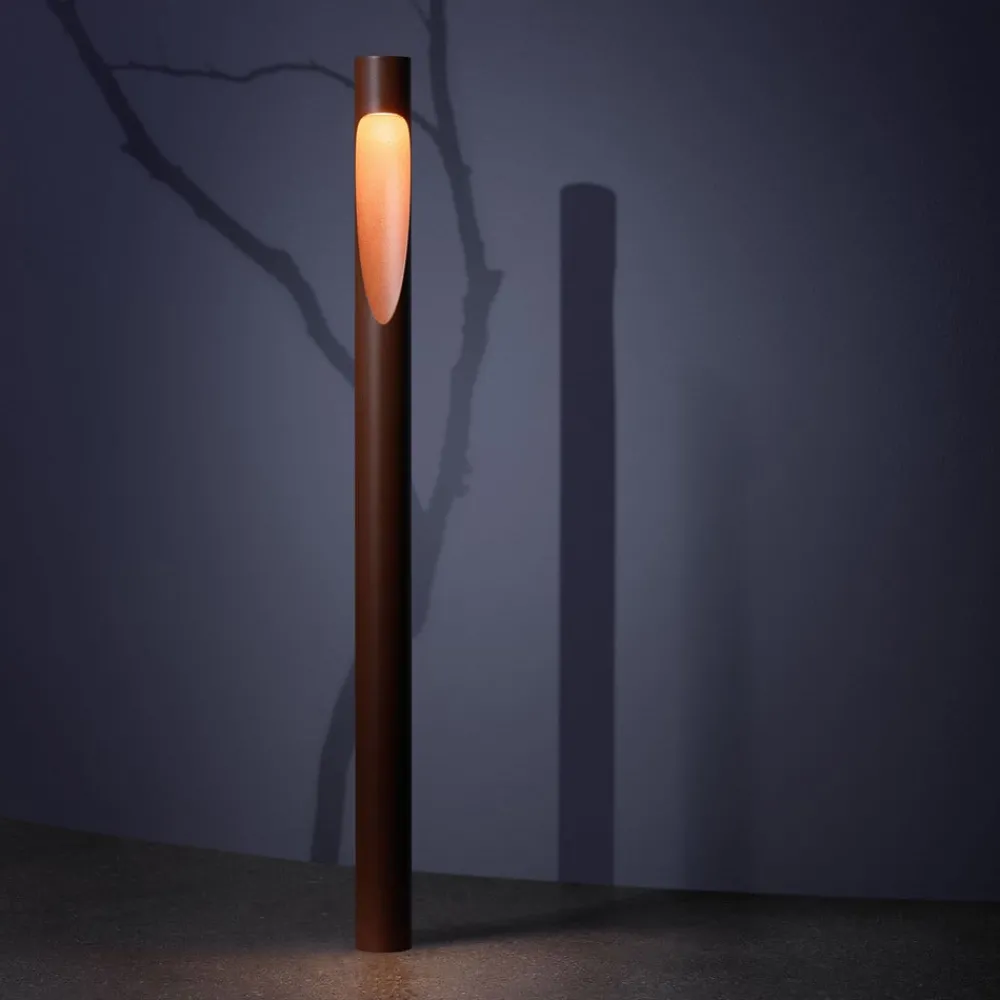 Louis Poulsen Gadebelysning > vejlampe Flindt, 927, corten 70 cm base 24 V