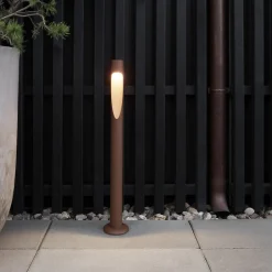 Louis Poulsen Gadebelysning > vejlampe Flindt, 927, corten 70 cm base 24 V