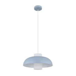 Globo Pendellamper|Pendellamper > Lowe pendellampe, blå mat, Ø 38 cm, metal