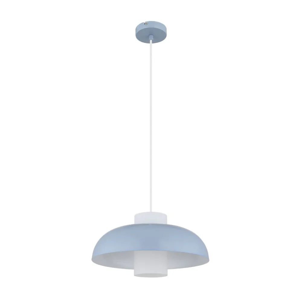 Globo Pendellamper|Pendellamper > Lowe pendellampe, blå mat, Ø 38 cm, metal
