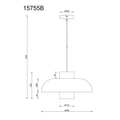 Globo Pendellamper|Pendellamper > Lowe pendellampe, blå mat, Ø 38 cm, metal