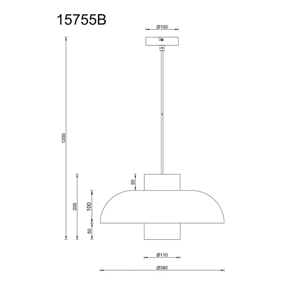 Globo Pendellamper|Pendellamper > Lowe pendellampe, blå mat, Ø 38 cm, metal
