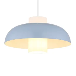 Globo Pendellamper|Pendellamper > Lowe pendellampe, blå mat, Ø 38 cm, metal