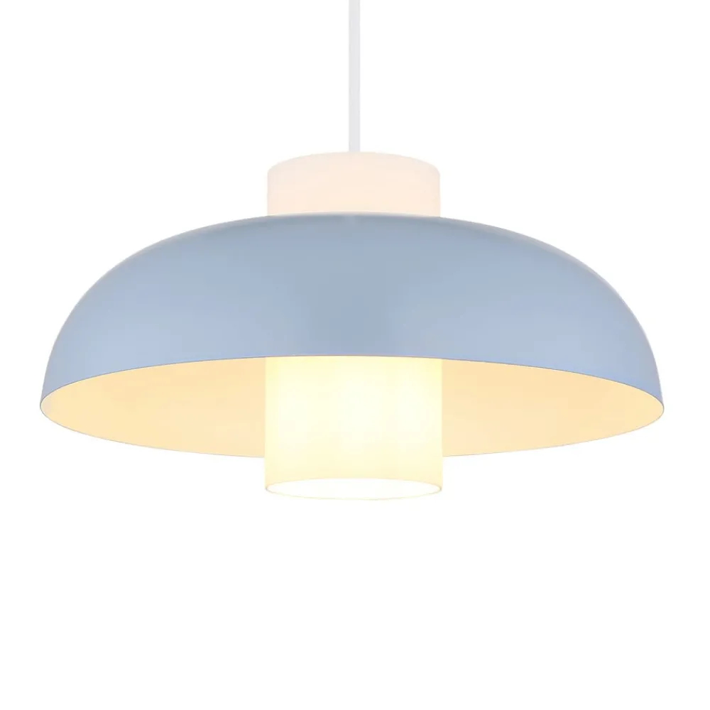 Globo Pendellamper|Pendellamper > Lowe pendellampe, blå mat, Ø 38 cm, metal
