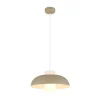 Globo Pendellamper > Lowe pendellampe, sandfarvet mat, Ø 38 cm, metal